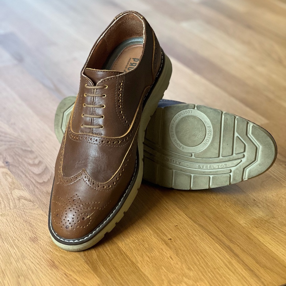 Proton Steel Toe Oxford shoe Volta Amber